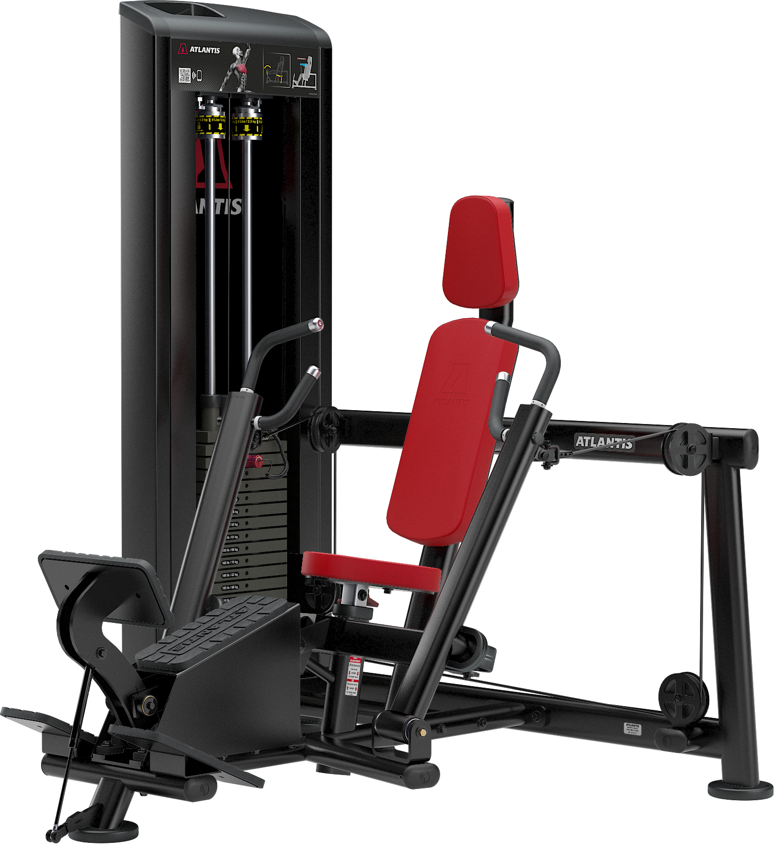 Seated converging chest press